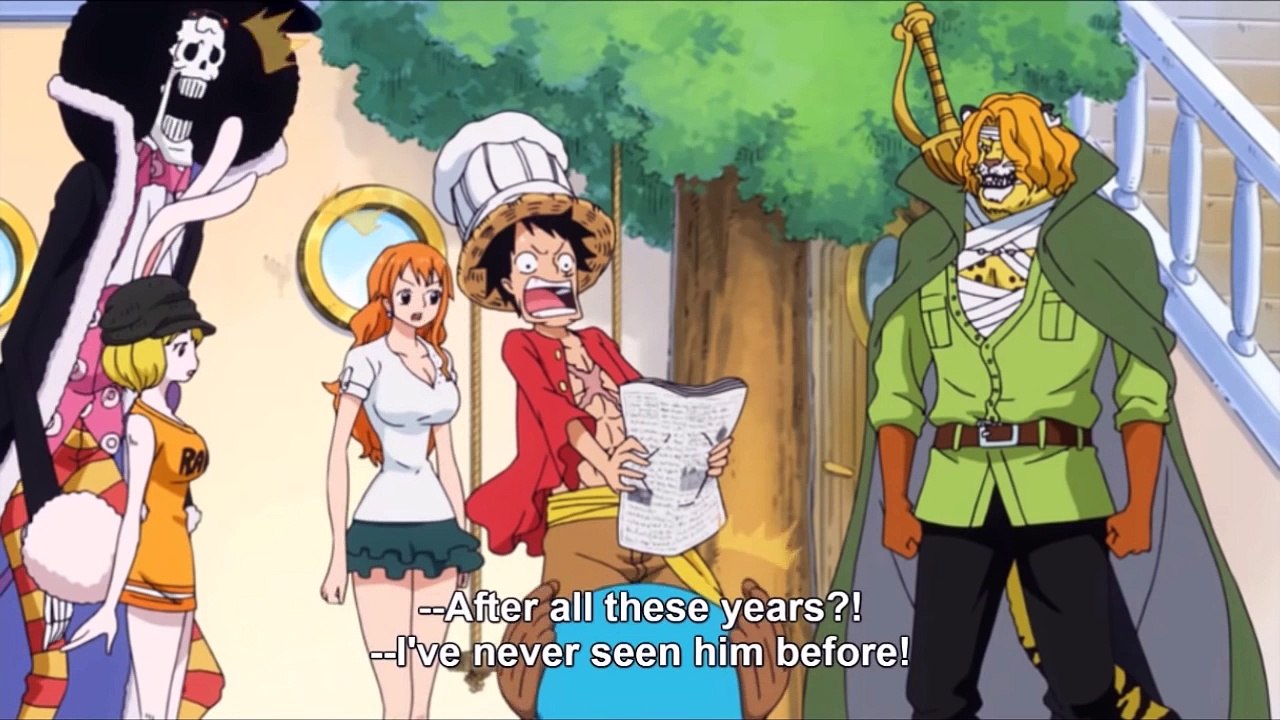 Luffy sees Dragon face for the First Time - One Piece HD Ep 779 Subbed