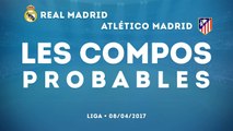 Atlético Madrid-Real Madrid : les compos probables
