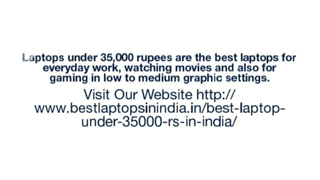 Top 10 Best Laptop under 35000 Rs in India