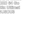 Transcend Carte Mémoire microSDXC 64 Go UHSI U3 633x Ultimate TS64GUSDU3