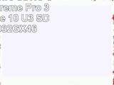 Carte Mémoire SDHC SanDisk Extreme Pro 32 Go Classe 10 U3 SDSDXPA032GX46