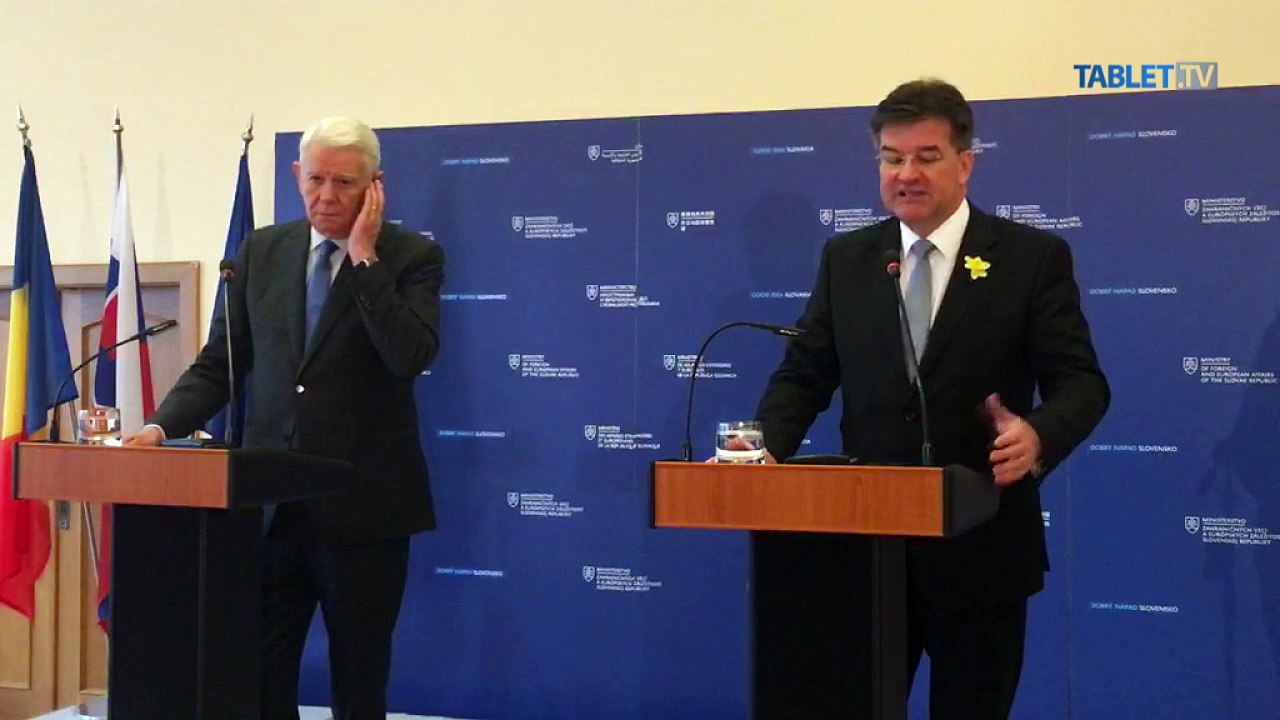ZÁZNAM:  Tlačová konferencia ministrov zahraničných vecí SR a Rumunska