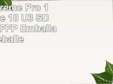 Carte Mémoire SDHC SanDisk Extreme Pro 16 Go Classe 10 U3 SDSDXPA016GFFP Emballage