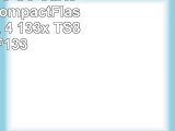 Transcend 8 Go Carte Mémoire CompactFlash CF UDMA 4 133x TS8GCF133