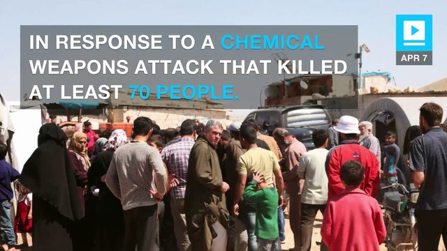 U.S. launches missiles at Syrian base over chemical weapons attack