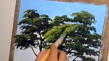Learn How to Paint a Tree Acrylic Painting Lesson by JMLisondra