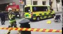 Van drives into crowd in Stockholm, people injured