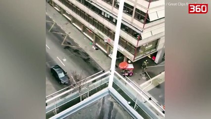 Pamjet e para te sulmit terrorist ne Stockholm (360video)