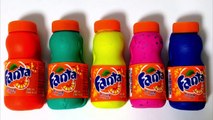 Play Doh Fanta Bottles Superhero & Surprise Lollipops Learn Colors Finger Family Nursery Rhymes