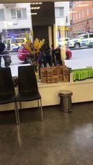 Terrorist Getting arrested by police in sweden, Stockholm