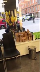 Momenti i arrestimit të dyshuarit - Stockholm