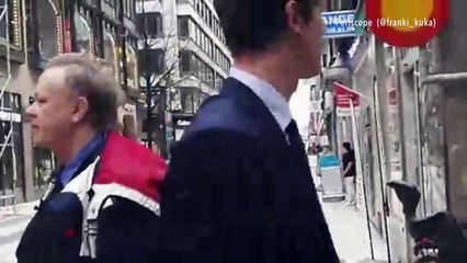 Les secours en action après le passage du camion