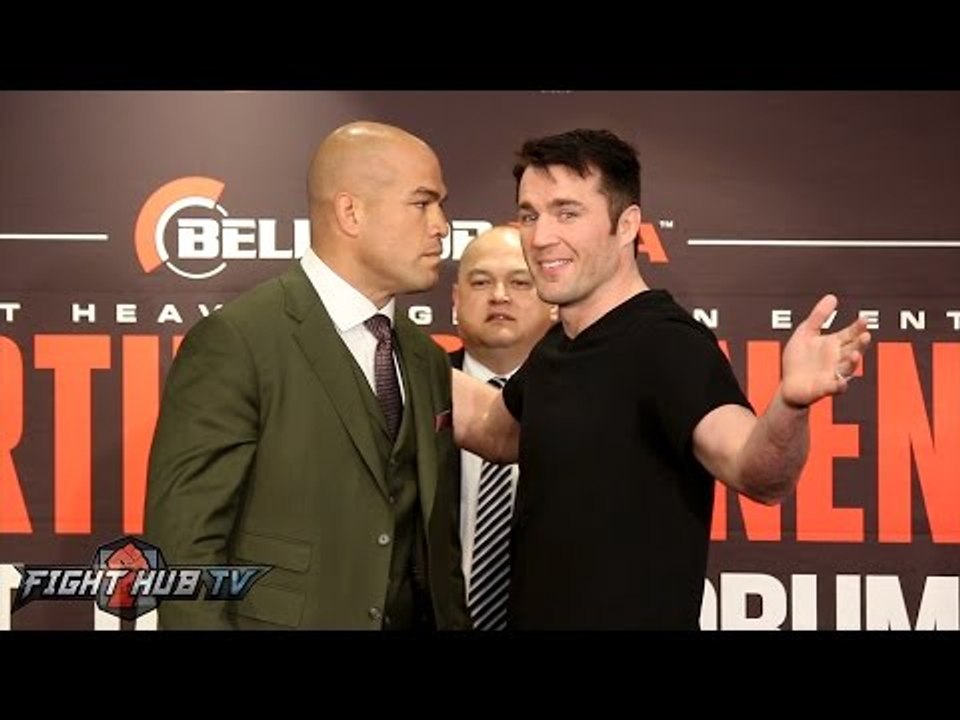 Tito Ortiz vs  Chael Sonnen Full Face Off Video- Bellator 170