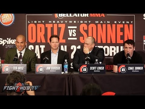 The Hilarious Tito Ortiz vs Chael Sonnen Full Press Conference video - Bellator 170