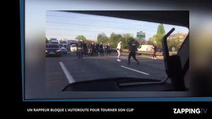 Un rappeur bloque une autoroute pour le tournage d’un clip (Vidéo)
