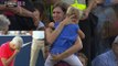 A Mother finds her Little Daughter after losing her in Rafael Nadal Academy Exhibition Match