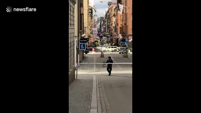 Truck ploughs into crowd in Stockholm, Sweden
