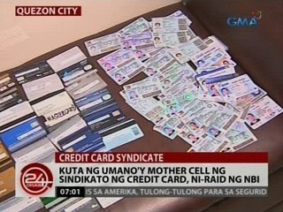 24 Oras: Kuta ng umano'y mother cell ng sindikato ng credit card, ni-raid ng NBI