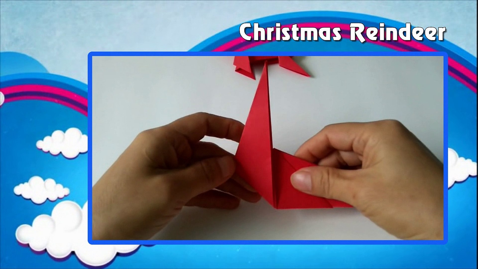 Tutorial Origami - How to make a Christmas Reindeer