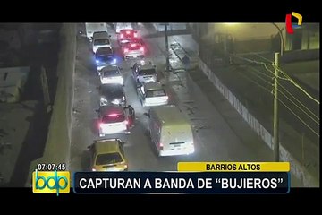 Barrios Altos: capturan a miembros de peligrosa banda de ‘bujieros’