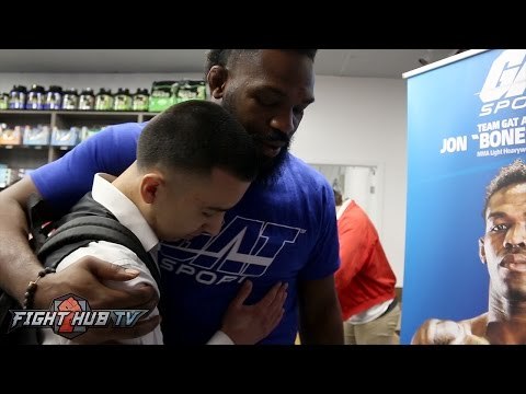 Jon Jones makes fans cry and get emotional after meeting him