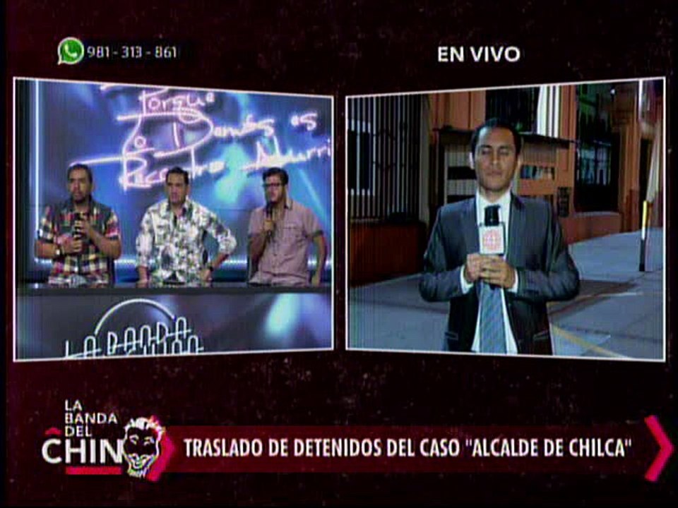 Nota - Traslado de detenidos del caso Alcalde de Chilca