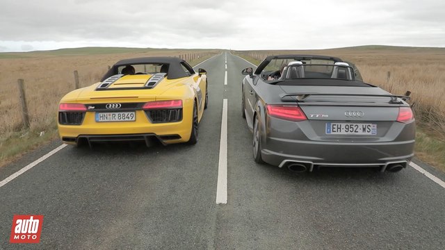 2017 R8 Spyder vs TT RS Roadster : Audi fait le printemps