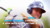 Tim Tebow hits a home run in his baseball debut
