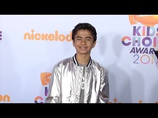 Neel Sethi 2017 Kids' Choice Awards Orange Carpet