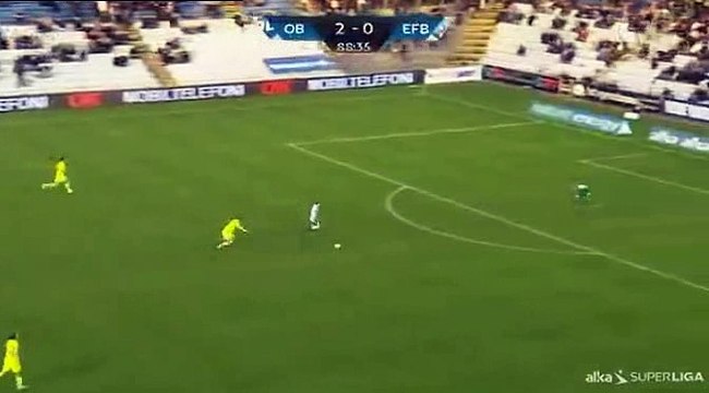 Anders Jacobsen Goal - Odense	3-0	Esbjerg 07.04.2017