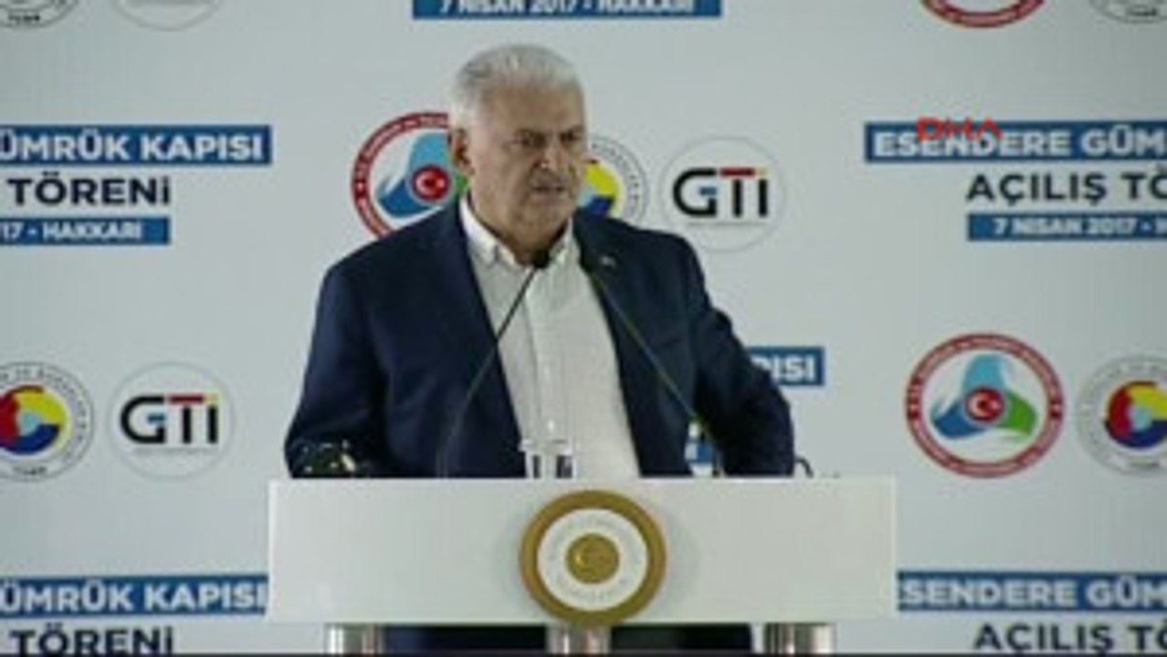 Hakkari Binali Yıldırım ABD'nin Bu Alçak Saldırıya Verdiği Cevabı Türkiye Olarak Destekliyor Olumlu...