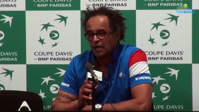 Coupe Davis 2017 - FRA-GBR - Yannick Noah : Lucas Pouille est irréprochable