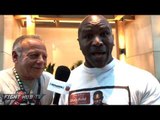 Evander Holyfield calls Anthony Joshua a 