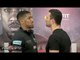Anthony Joshua vs. Wladimir Klitschko Full Face OFF at Kick Off Press Conference- London, England