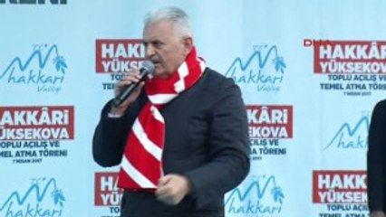 Hakkari- Başbakan Binali Yıldırım Hakkari'de Konuştu-4