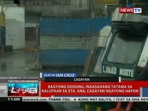 NTVL: Bagyong Dodong, inaasahang tatama sa kalupaan sa Sta. Ana, Cagayan ngayong hapon