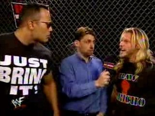 The Rock  & Chris Jericho Backstage Interview