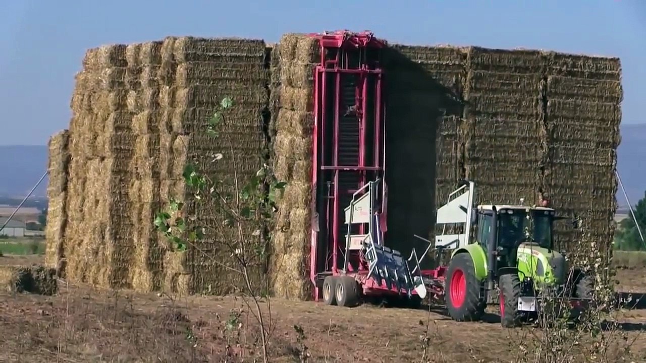 World Amazing Modern Agriculture Equipment and Mega Machines  Hay Bale Handling Tractor, Loader