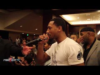 Demetrius "Boo Boo" Andrade calls out Charlo brothers during press conference