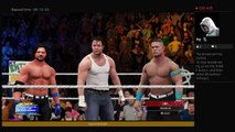 Seth Rollins Roman Reigns and Chris Jericho Vs AJ Styles John Cena and Dean  Summerslam      Full ma (121)