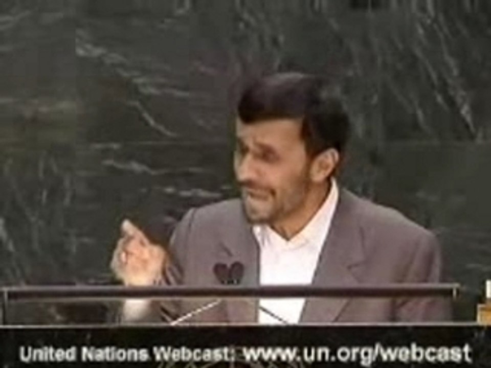 Discours d'Ahmadinejad à l'ONU en Fr 2/2