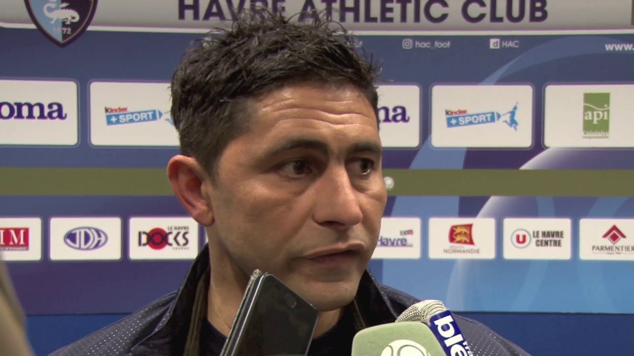 Après HAC - Laval (2-0), réaction de Oswald Tanchot