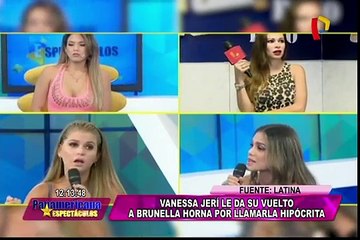 Vanessa Jerí le responde a Brunella Horna tras ser tildada de hipócrita