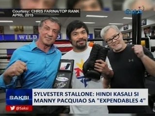 Saksi: Stallone: Hindi kasali si Manny Pacquiao sa "Expendables 4"