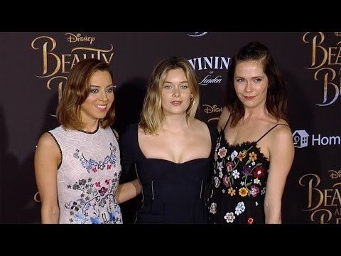 Aubrey Plaza, Rachel Keller, Katie Aselton Beauty and the Beast World Premiere