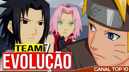Qual Personagem Evoluiu mais  'Trajetórias do Time 7' | Canal TOP 10
