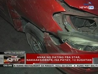 QRT: Anak ng dating PBA star, naaksidente, isa patay, 12 sugatan