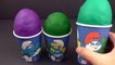 Smurfs Play-D ggs Cups - Slouchy Smurf, Gargamel, Smurfette