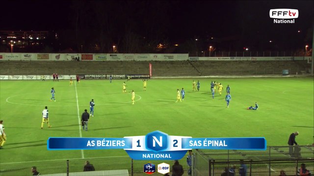 Victoire de SAS EPINAL face à AS BEZIERS 2 buts à 1