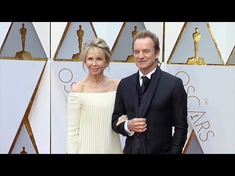 Sting and Trudie Styler 2017 Oscars Red Carpet